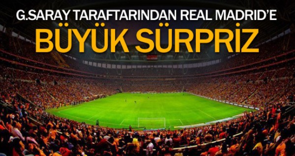 Galatasaray taraftarndan Real'e byk srpriz